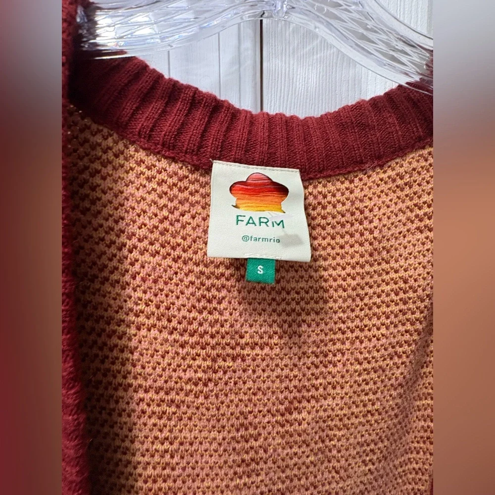 FARM RIO Toucanissimo Cardigan Size Small - Picture 6 of 6